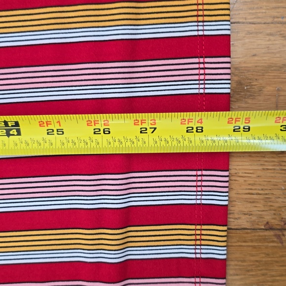 LIZ CLAIBORNE WOMEN'S PLUS SIZE RED STRIPED SHORT SLEEVES SUMMER TOP SIZE 3X - Picture 13 of 16